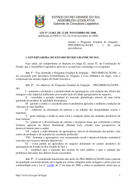 ESTADO DO RIO GRANDE DO SUL ASSEMBLÉIA