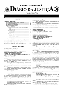 DI&Aacute;RIO DA JUSTI&Ccedil;A