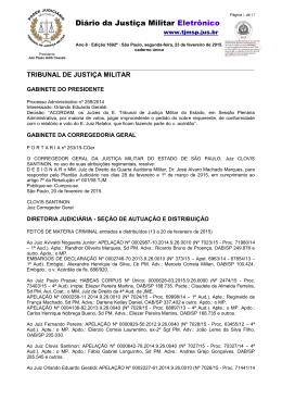 Di&aacute;rio da Justi&ccedil;a Militar Eletr&ocirc;nico