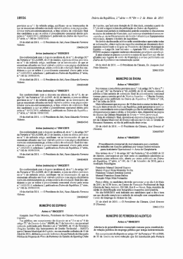 Di&aacute;rio da Rep&uacute;blica - C&acirc;mara Municipal de Espinho