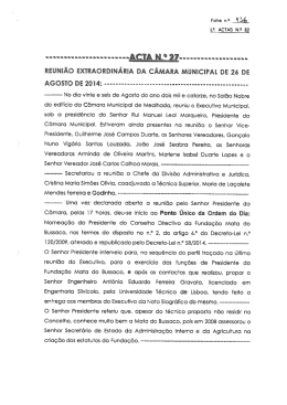 Acta n.º 27 - 26 de agosto de 2014