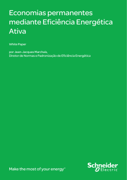 Economias permanentes mediante Efici&ecirc;ncia Energ&eacute;tica Ativa