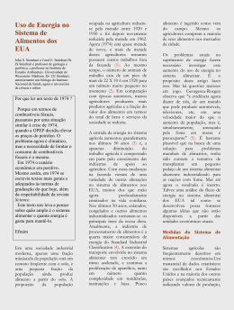 Uso de Energia no Sistema de Alimentos dos EUA