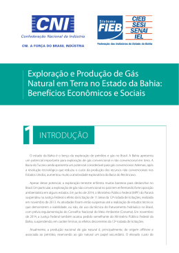 Explora&ccedil;&atilde;o e Produ&ccedil;&atilde;o de G&aacute;s Natural em