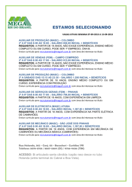Vagas -Mega RH do Brasil
