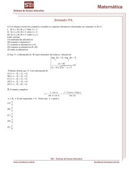 Simulado ITA - Sistema SEI