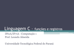 Linguagem C 7 - Funções (com vetores)