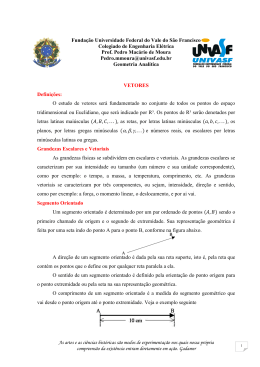 Apostila de Vetores e Exercícios