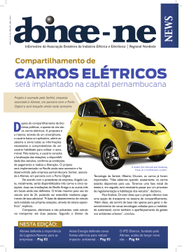 CARROS ELÉTRICOS - Abinee - Associação Brasileira da Indústria