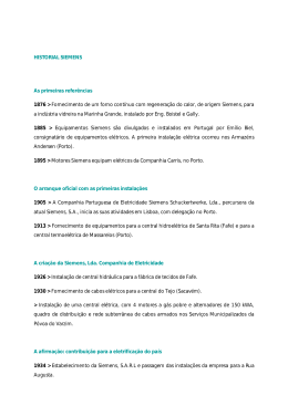 HISTORIAL SIEMENS As primeiras refer&ecirc;ncias 1876