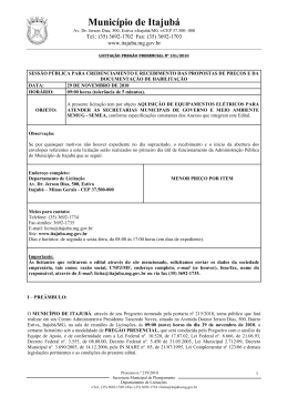 PP 101 10 - AQ. EQUIPAMENTOS ELETRICOS SEMUG SEMEA