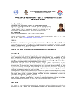 1 aproveitamento energ&eacute;tico do g&aacute;s de aterro sanit&aacute;rio na