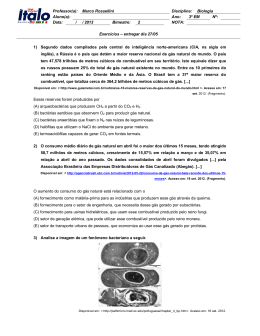 Professor(a): Marco Rossellini Disciplina: Biologia Aluno(a): Ano: 3º