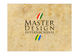 Proposta do Master Design Internacional