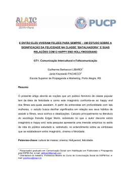 E ENT&Atilde;O ELES VIVERAM FELIZES PARA SEMPRE &ndash; UM ESTUDO