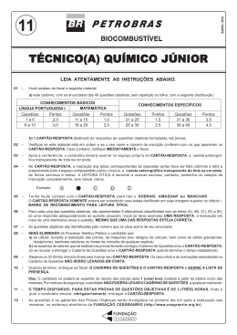 Prova - Funda&ccedil;&atilde;o Cesgranrio
