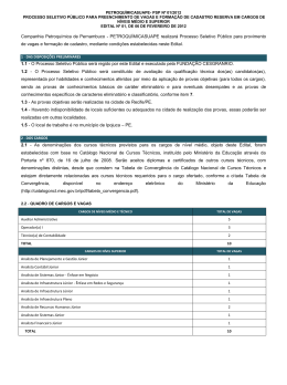 Confira edital completo aqui