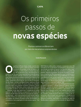 novas espécies - Revista Pesquisa FAPESP