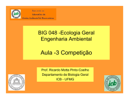 Aula -3 Competição - Ecologia e Gestão Ambiental