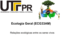 Ecologia Geral (ECG33AM)