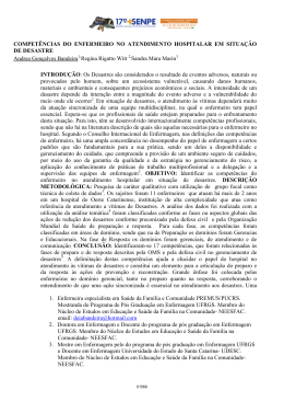 1. Enfermeira especialista em Sa&uacute;de da Fam&iacute;lia e