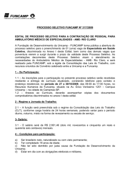 Edital Especialista em Sa&uacute;de Coletiva