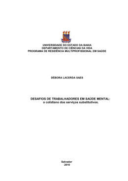DESAFIOS DE TRABALHADORES EM SAÚDE MENTAL – o