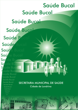 Manual de sa&uacute;de bucal