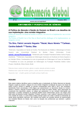 A Política de Atenção à Saúde do Homem no Brasil e os desafios da