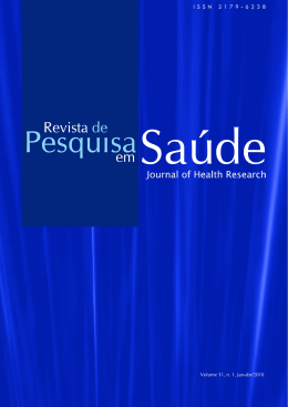 Revista de Pesquisa em Sa&uacute;de