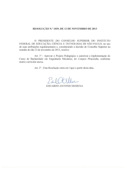 Grade curricular Engenharia Mec&acirc;nica - IFSP-PRC