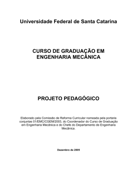 Projeto Pedag&oacute;gico - EM-UFSC - Universidade Federal de Santa