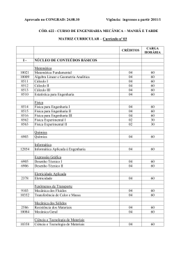 ENGENHARIA MEC&Acirc;NICA - 622-2011