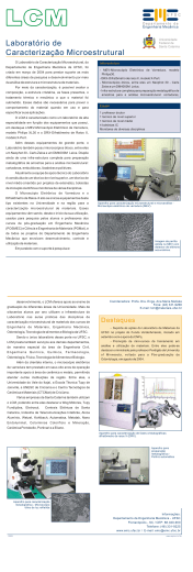 Laborat&oacute;rio de Caracteriza&ccedil;&atilde;o Microestrutural