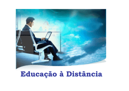 Educa&ccedil;&atilde;o &agrave; Dist&acirc;ncia