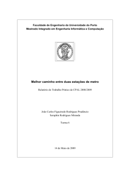 Melhor caminho entre duas esta&ccedil;&otilde;es de metro
