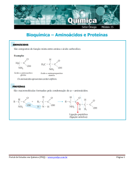 Bioquímica - Portal de Estudos em Química