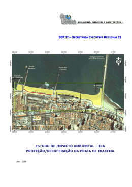 estudo de impacto ambiental &ndash; eia prote&ccedil;&atilde;o/recupera&ccedil;&atilde;o da praia