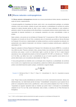 2.6 Riscos Naturais e Antropog&eacute;nicos