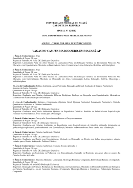 Anexo I - depsec unifap - Universidade Federal do Amap&aacute;