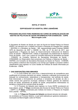edital n&deg; 05/2015 espp/sesa/iep do hospital s&iacute;rio liban&ecirc;s/ms