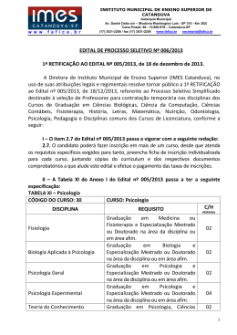 1&ordf; REtifica&ccedil;&atilde;o - IMES Catanduva