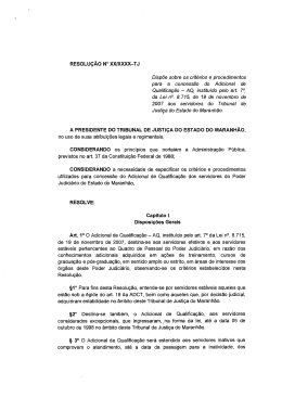 RESOLUÇÃO N° XXIXXXX-TJ - sindjus-ma