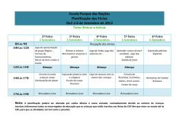 Escola Parque das Na&ccedil;&otilde;es Planifica&ccedil;&atilde;o das F&eacute;rias De2 a 6 de