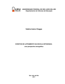 eventos de letramento na escola integrada