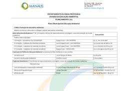 Plano Municipal de Educa&ccedil;&atilde;o Ambiental &ndash; Planejamento