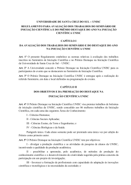 Regulamento do Prêmio Destaque do Ano na Iniciação