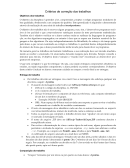 pdf: Critérios de Correção dos trabalhos