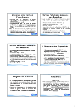 Diferença entre Norma e Procedimento Normas