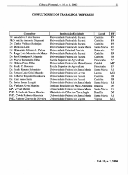 CONSULTORES DOS TRABALHOS / REFEREES